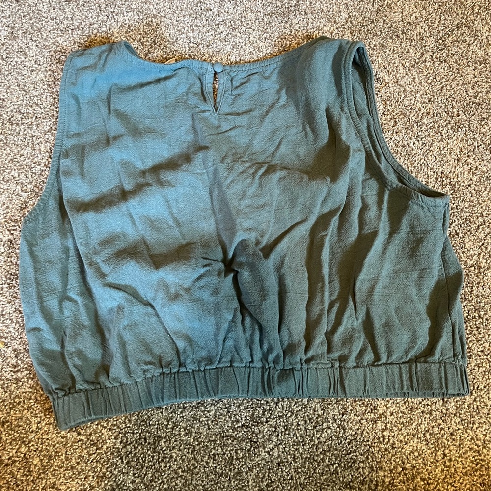 Turquoise crop top